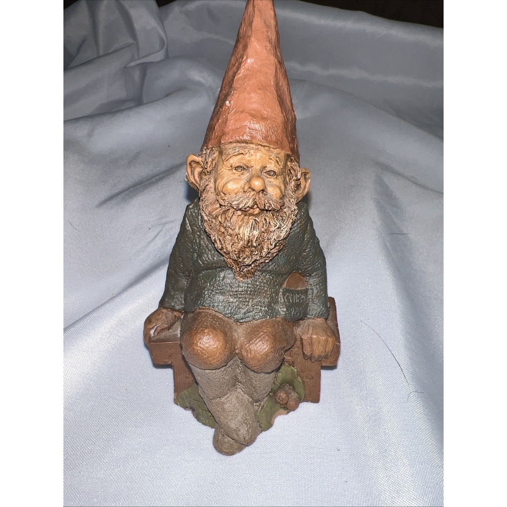 Tom Clark Gnome O'NEAL Figurine 29 Sitting On Bench‎ Signed